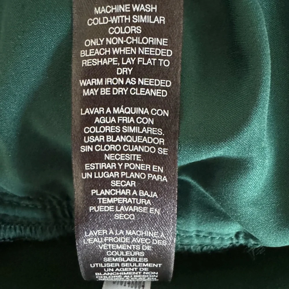 White House Black Market | Dark Green Slim Ankle Pants - Picture 9 of 9